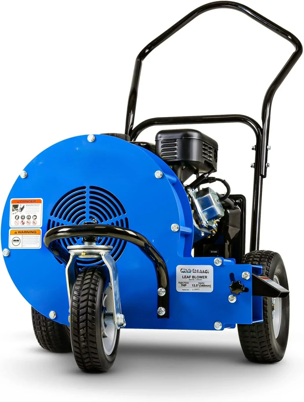 HOME.Leaf Blower Wheeled Walk Behind Jet Sweep Manual-Propelled Powerful 7HP 4 Stroke OHV Motor Output Wind Force of 200 MPH /