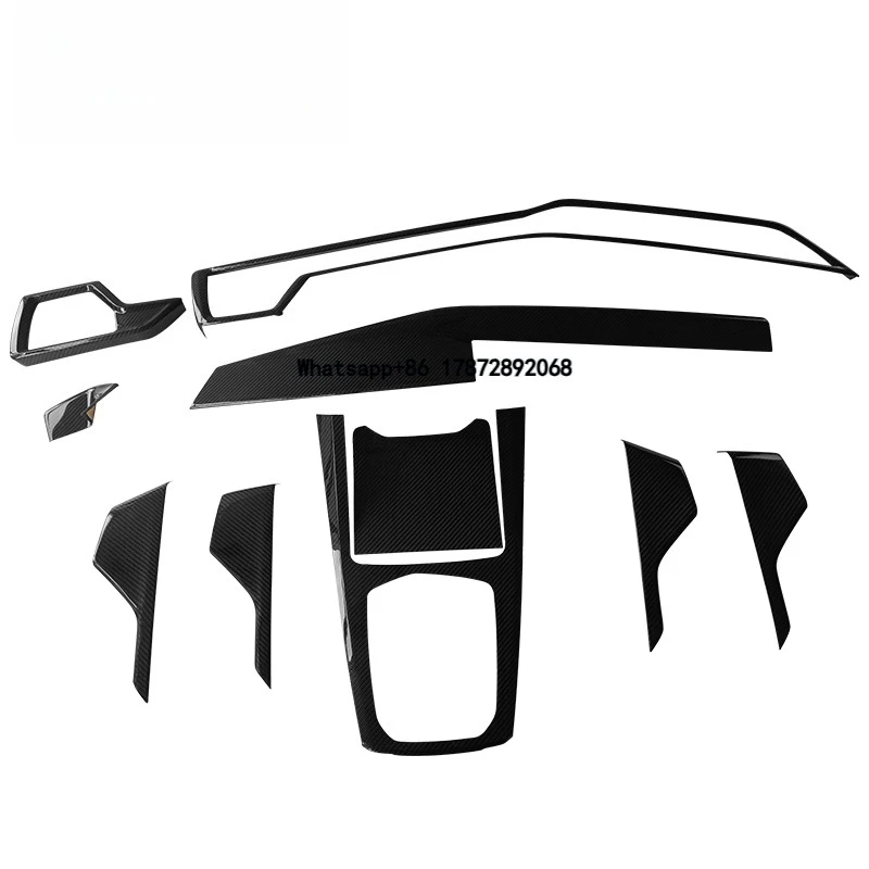 

for X6 G06 LCI 2023up Carbon Fiber Interior Trims Central Cover Dash Cover Kits Center Console Panel