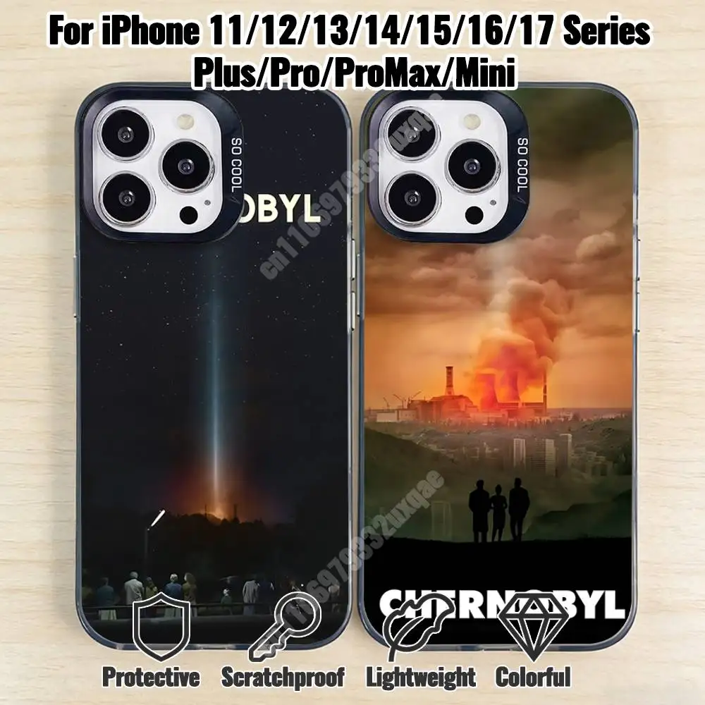 

Chernobyl Nuclear Disaster Phone Case for iPhone 17 16 15 14 13 12 11 Pro Plus Max Mini X XS Silicone Hard Cover