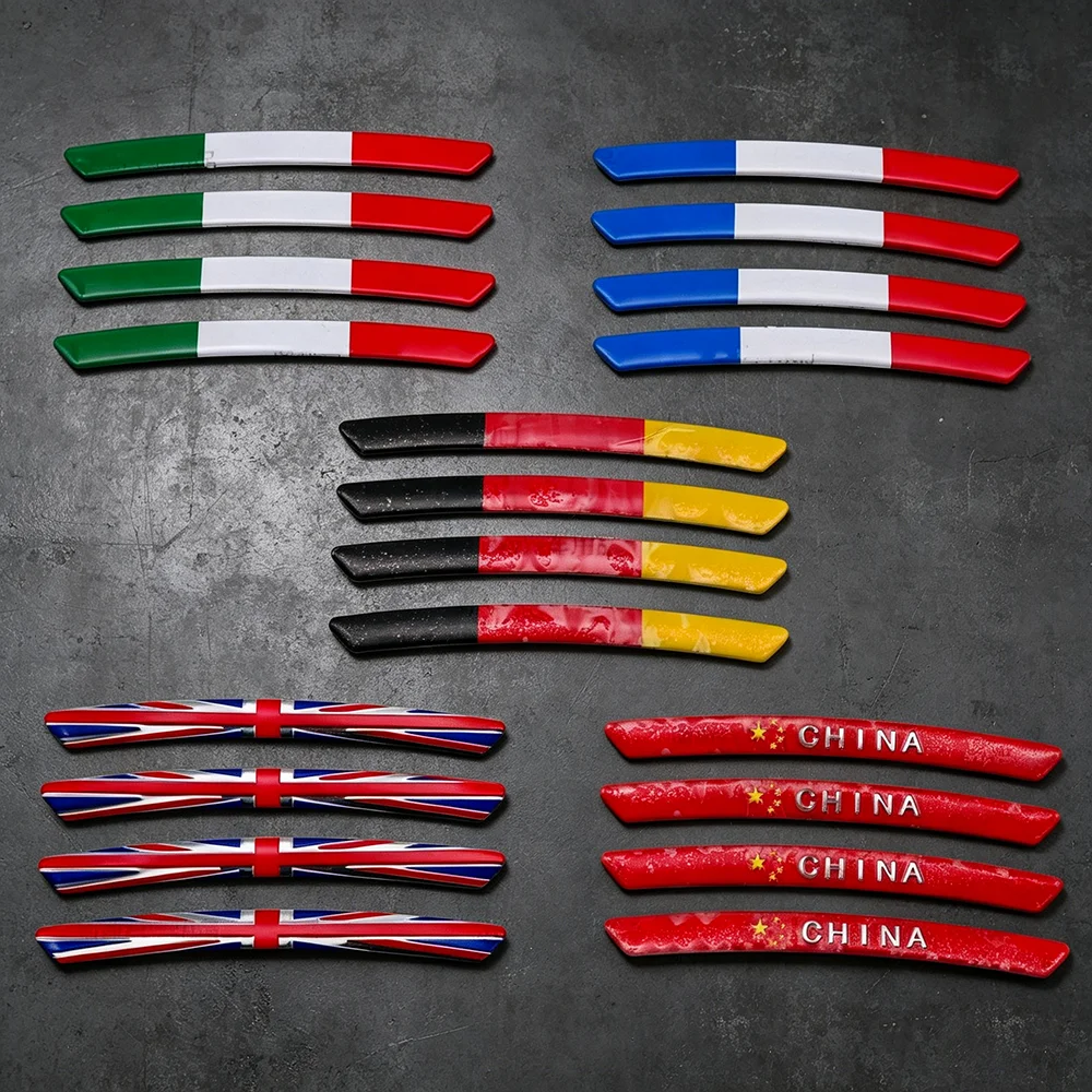 Car Accessories Uk - National Flag Wheel Rim Stickers China