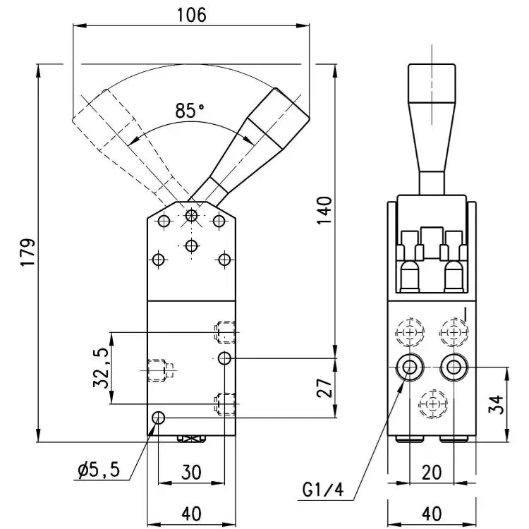 Customized CAMOZZI Kangmaosheng Manual Control Valve Bj154-900 Two Position Five Way 154-900 Valve