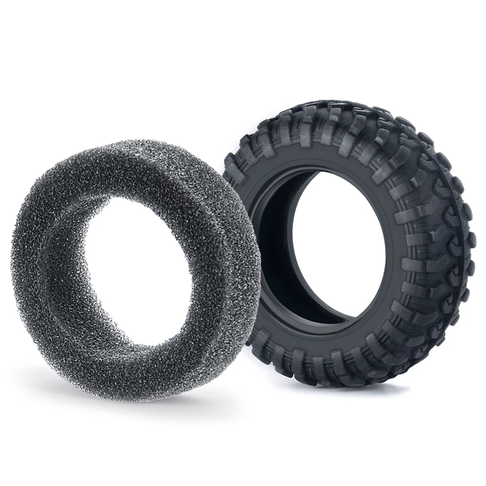 WOWFU-4Pcs Rubber Tires 42X15mm Wheel Tire Tyre For Kyosho Mini-Z 4X4 SUZUKI Jimny RC Crawler Car Upgrades Parts