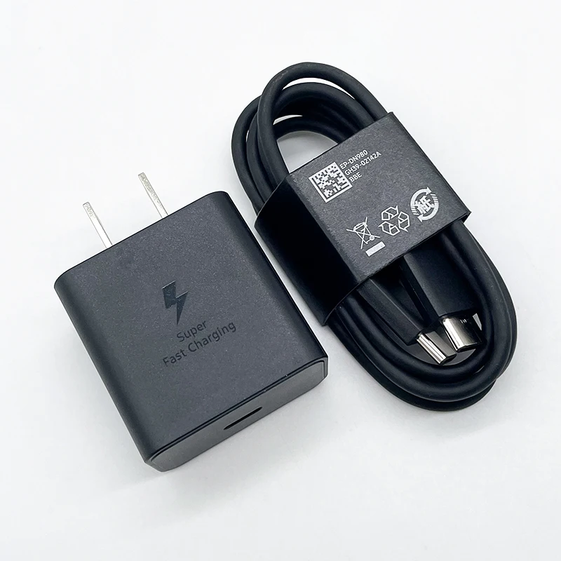 Samsung 25W EP-T2510 Superschnell-Ladegerät US-Stecker Typ-C Adapter für Galaxy Z Flip Fold 7 6 5 S25 S24 S23 S22 Ultra – Detail 3
