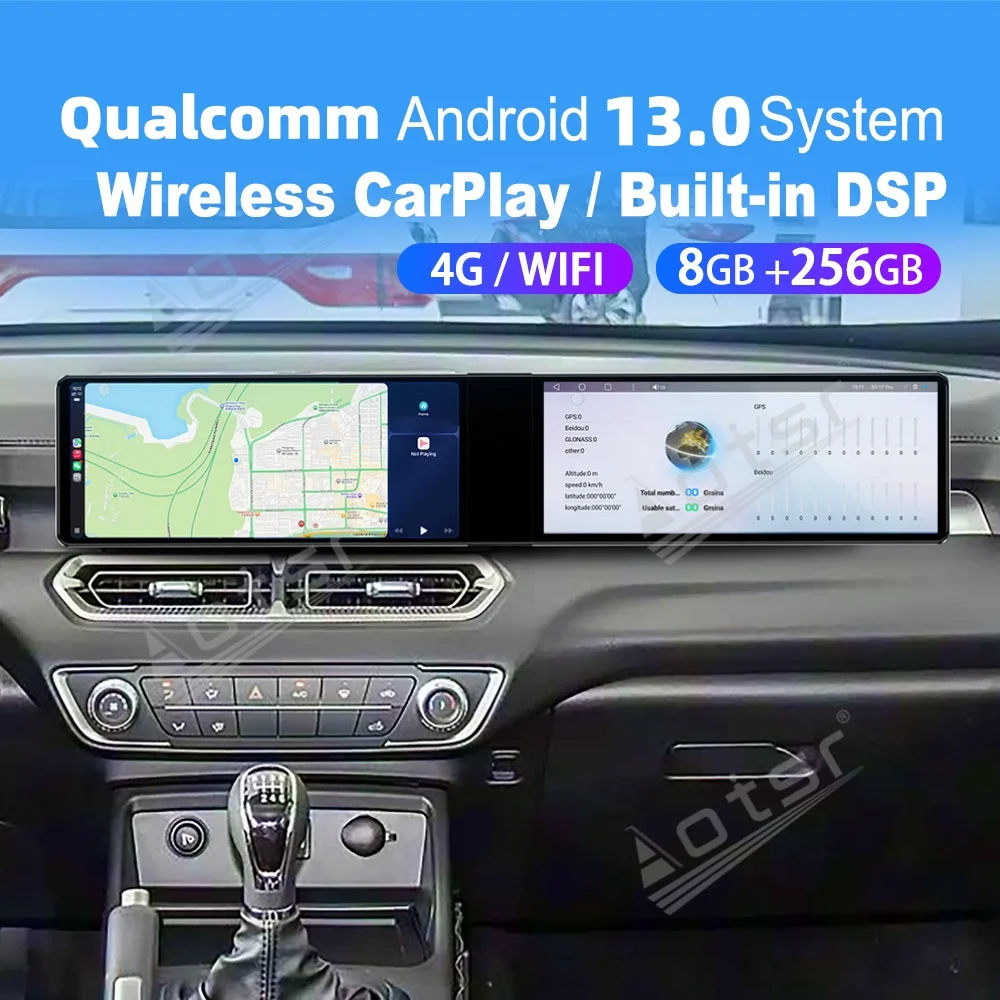 Radio Multimedia para Auto con Pantalla Dual, Qualcomm Carplay y Android, para Great Wall King Kong Canno 2022~2025, GPS, Unidad Principal de Radio para Auto