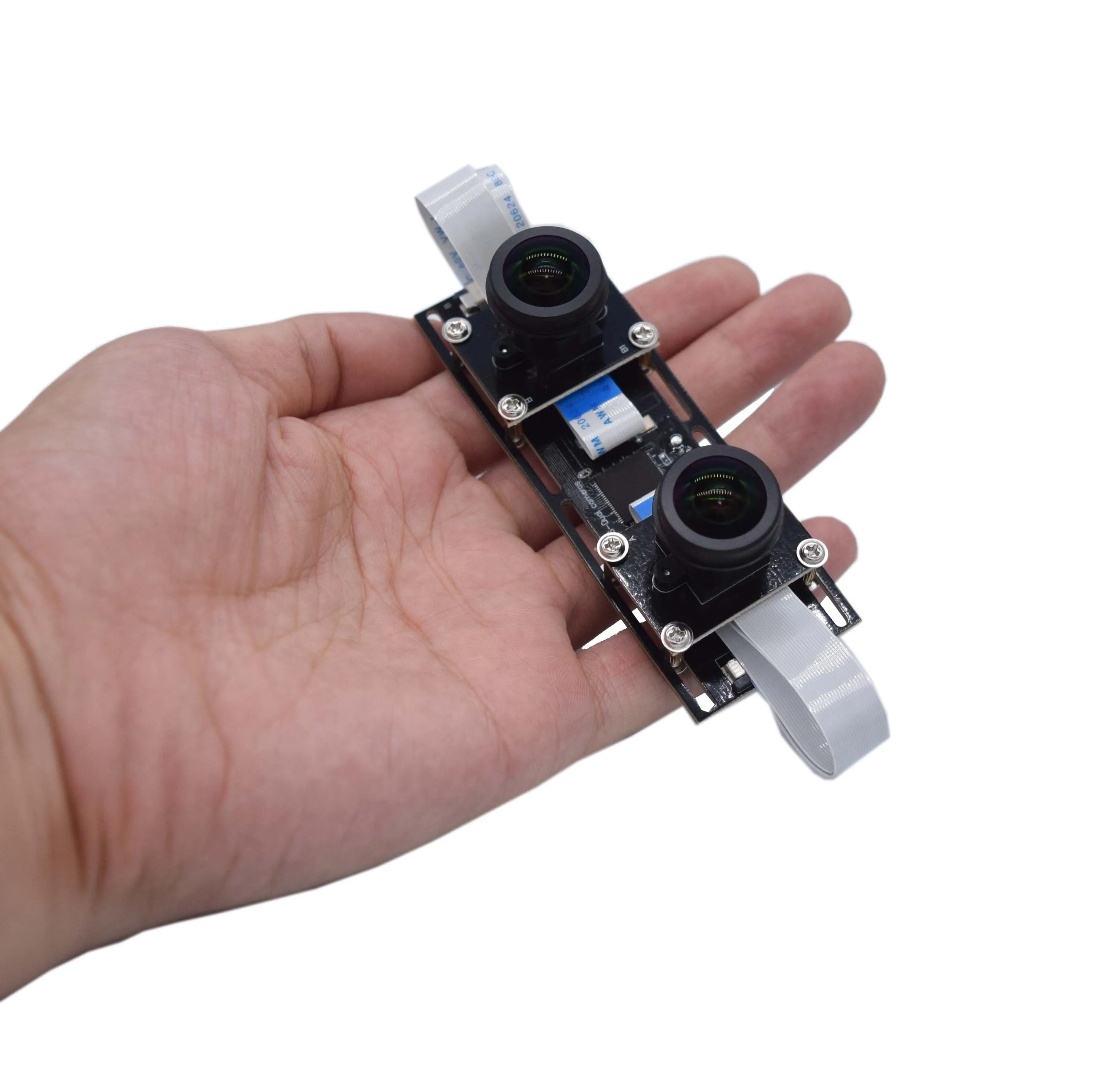 2MP 1080P Non Distortion Flexible Synchronization Stereo Webcam Dual Lens USB Camera Module for 3D VR Face Recognition