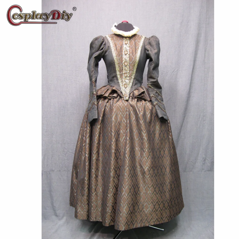 

Tudor Queen Bustle Dress Women's Civil war Gothic Dress Medieval Victorian Fancy Evening Gown Dress