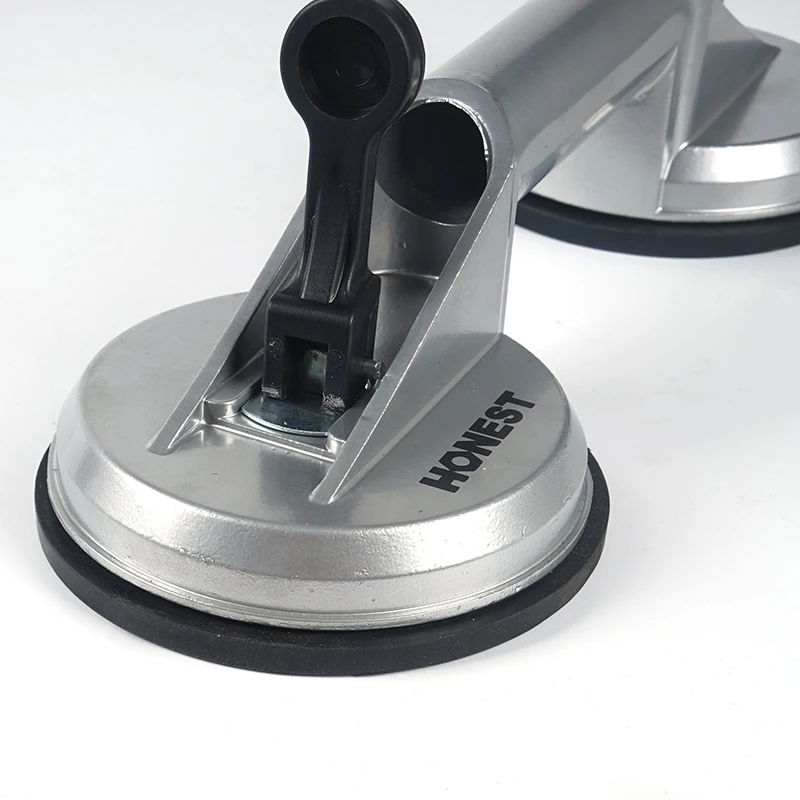 Heavy Duty Dual Aluminum Glass Suction Cups Dent Puller Handle Lifter Car Dent Puller Removers for Lifting Glass Dent Repair