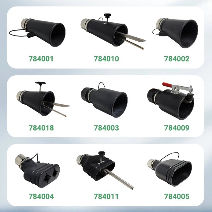 Vehicle Exhaust Extraction System Equipment Tailpipe Adapters and Nozzles
