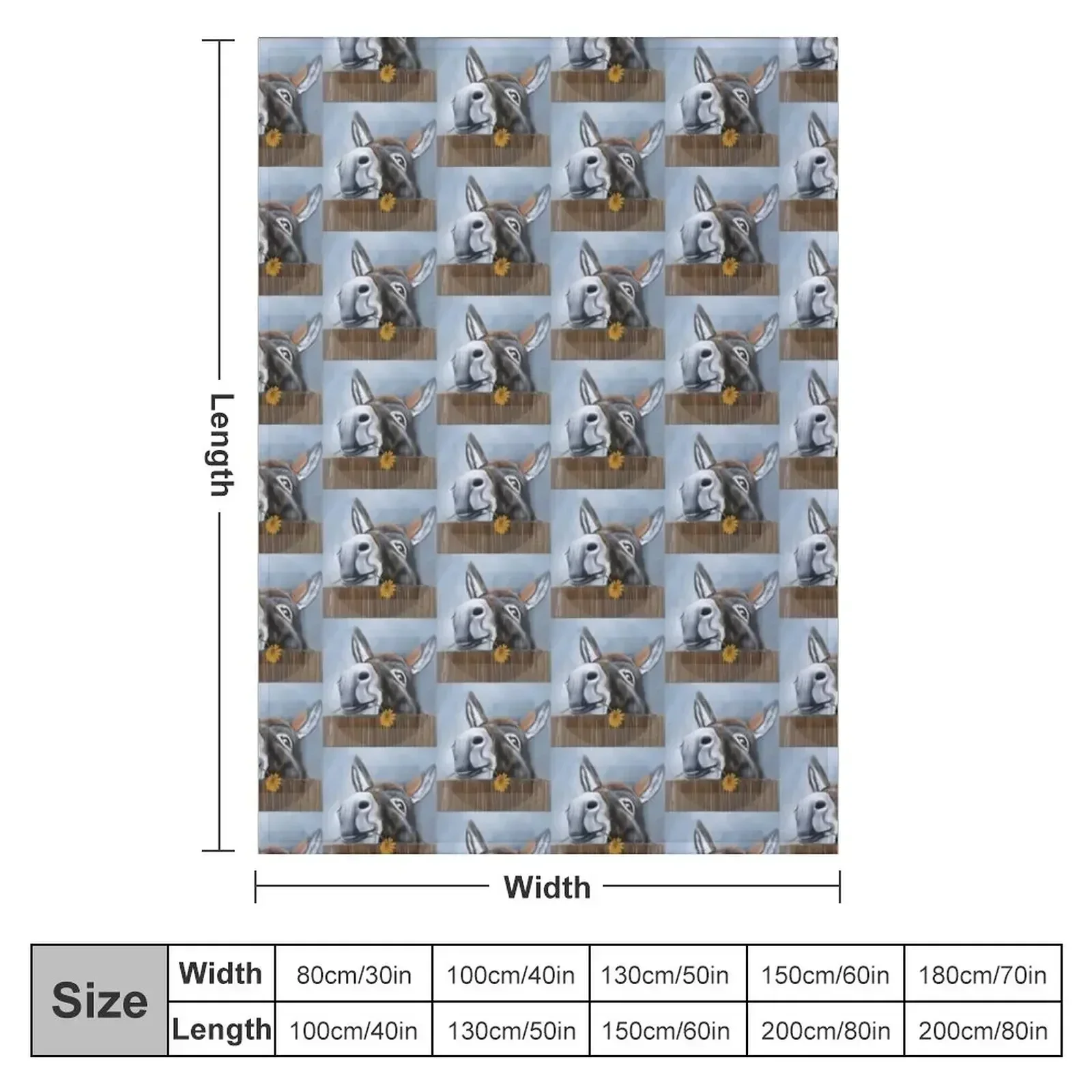 A Donkey called Daisy Throw Blanket Soft Plush Plaid Sofa Soft Plaid Thin warm winter Sofas Blankets