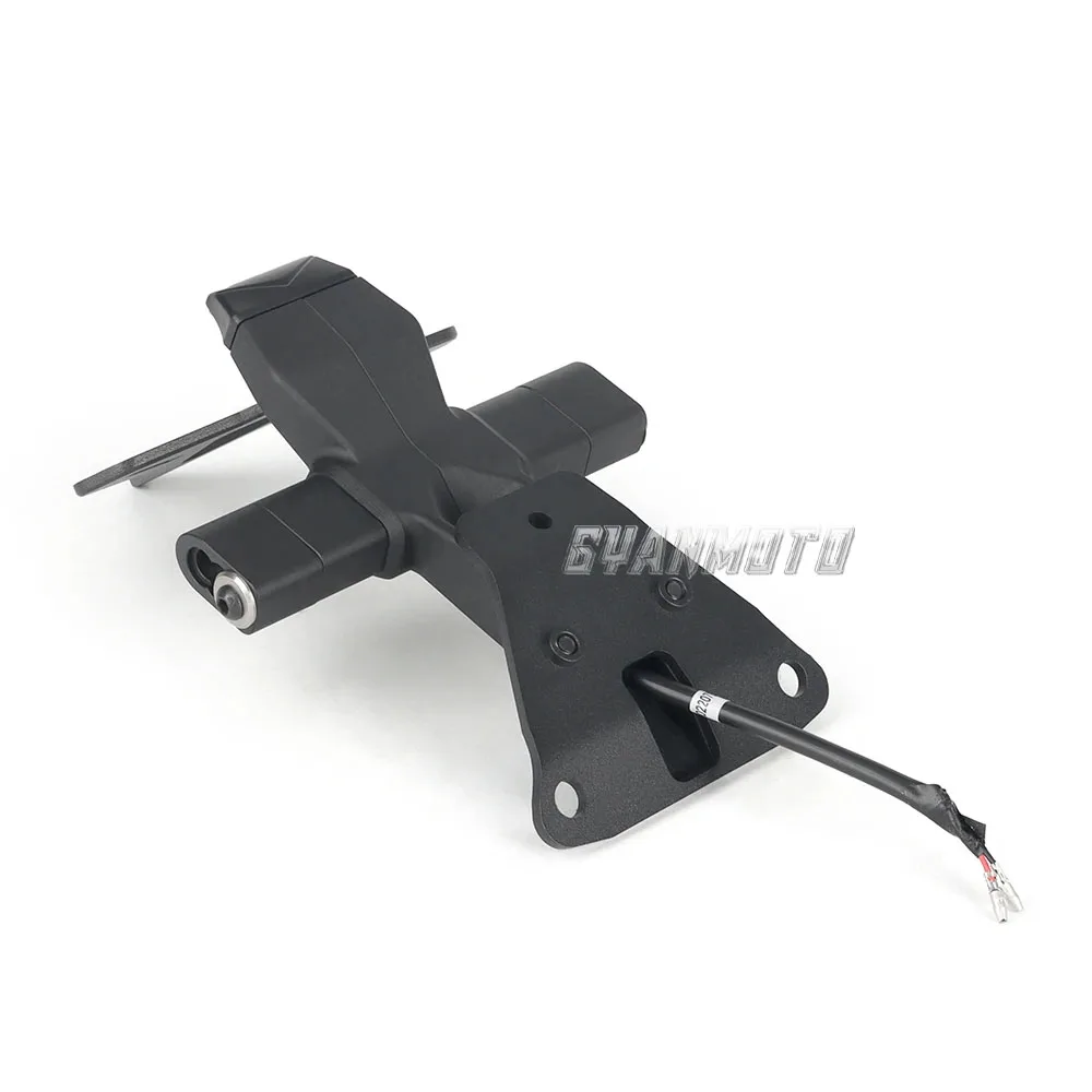 Para Aprilia RSV4 RS V4 2021-2024 motocicleta trasera corta Stock ordenado soporte para matrícula soporte de contrapunto con luz LED