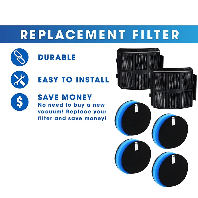 Filtre HEPA pour Bissell 2998, 2999, 3057, 2920, 3059, 2852, Pièces de rechange pour aspirateurs, Accessoires 1625641 et 1603437