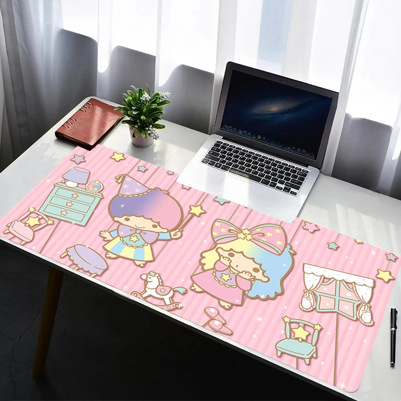 

Mouse Pad PC Non Slip Rubber Mousepad Laptop Gamer Cabinet Keyboard Pad L-little Twin Star Office Computer Gaming Desk Mouse Mat