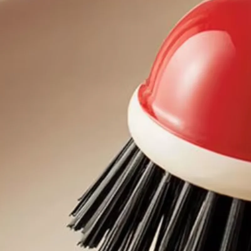

Pot Brush Tough Bristles Food Residue Cleaner Kitchen Cleaning Brush with Detergent Dispenser Efficient Cleaning Tool