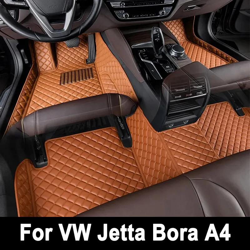 

Car Floor Mats For Volkswagen VW Jetta Bora A4 1999~2004 Rug Carpet Auto Interior Parts Pad Luxury Leather Mat Car Accessories