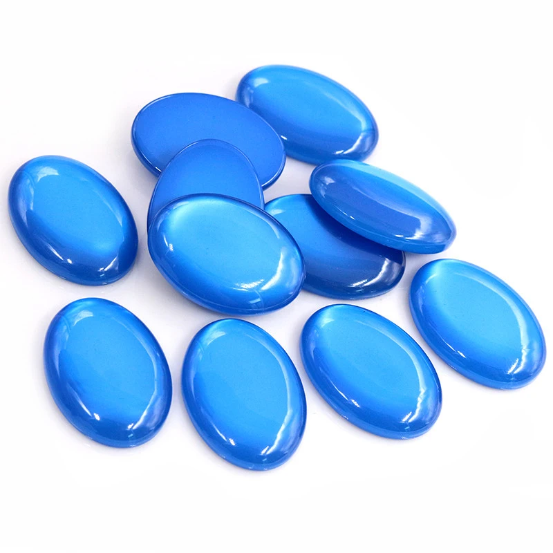 Nowa moda 10 sztuk 18x25mm Mix kolor z płaskim z powrotem kaboszony z żywicy Cameo