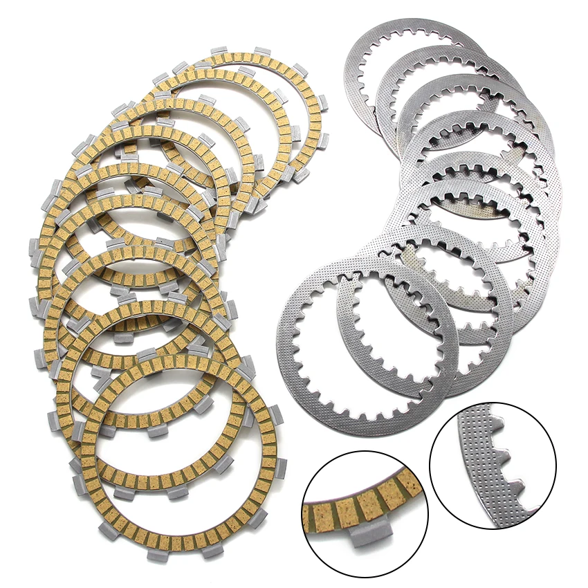 Motorcycle Clutch Disc Friction Piece Kit Discs For Yamaha TDM850 TDM900 TDM900A TRX850   4H7-16321-02/4TX-16321-003/FV-16321-00