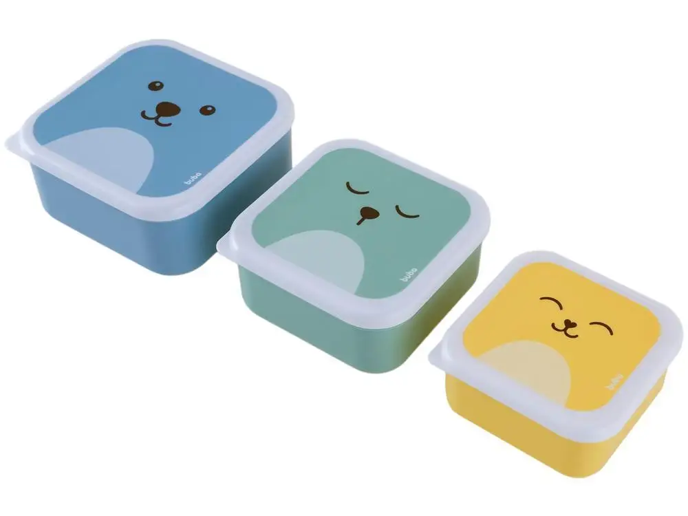 Gumy 3 Pieces Buba Pots Game with Square Lid