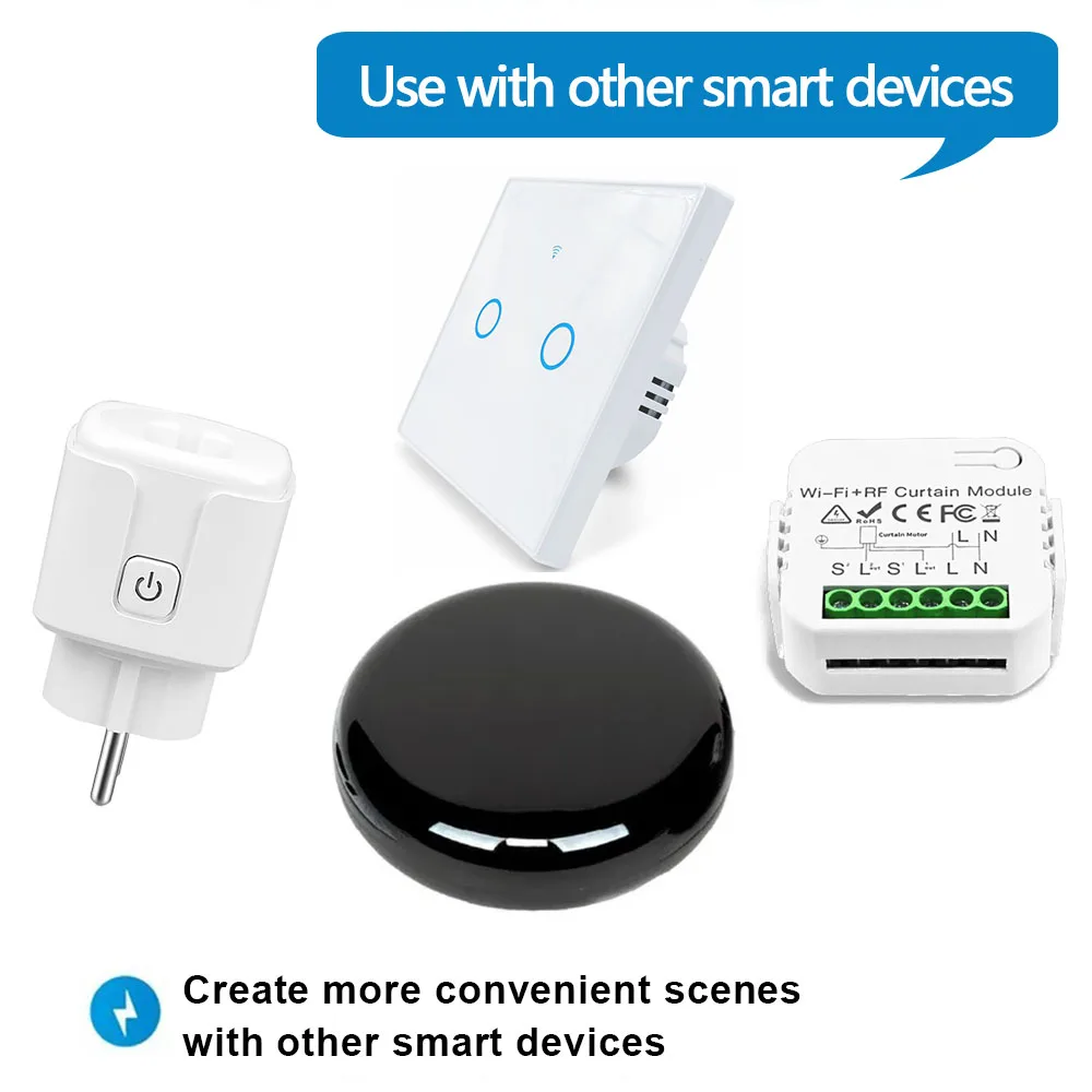 Control remoto Universal para aire acondicionado, dispositivo de Control remoto infrarrojo con WiFi, compatible con Smart Home, Tuya, Alexa, Google Home, Alice