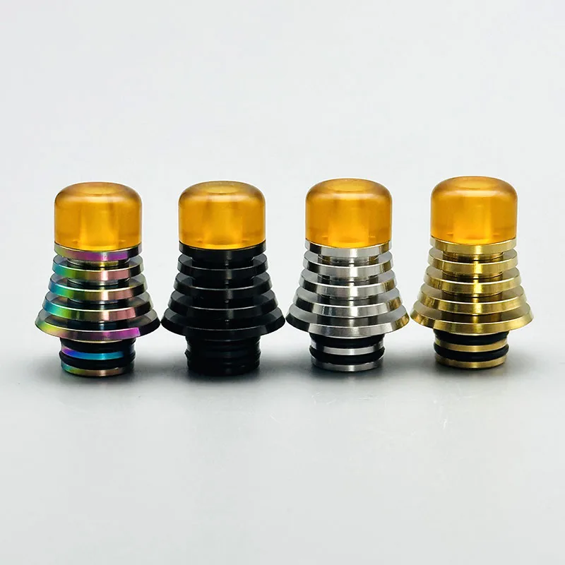 vape قصير MTL 510 طرف بالتنقيط 2.8 مللي متر القطر الداخلي الفولاذ المقاوم للصدأ + مادة pei لـ BSKR Berserker V2 RTA