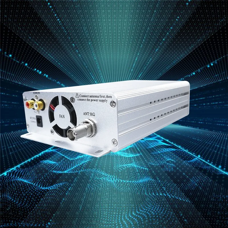 

AY14 -FM Transmitter Stereo 15W FM Radio 76-108Mhz BNC Multi-Functional Convenient Portable Practical Transmitter