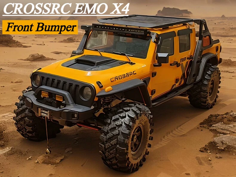 1/8 RC Crawler Simulated Racing Front Bumper For CROSSRC EMO X4 Big Leopard Gladiator RC Car Exterior Modification Parts