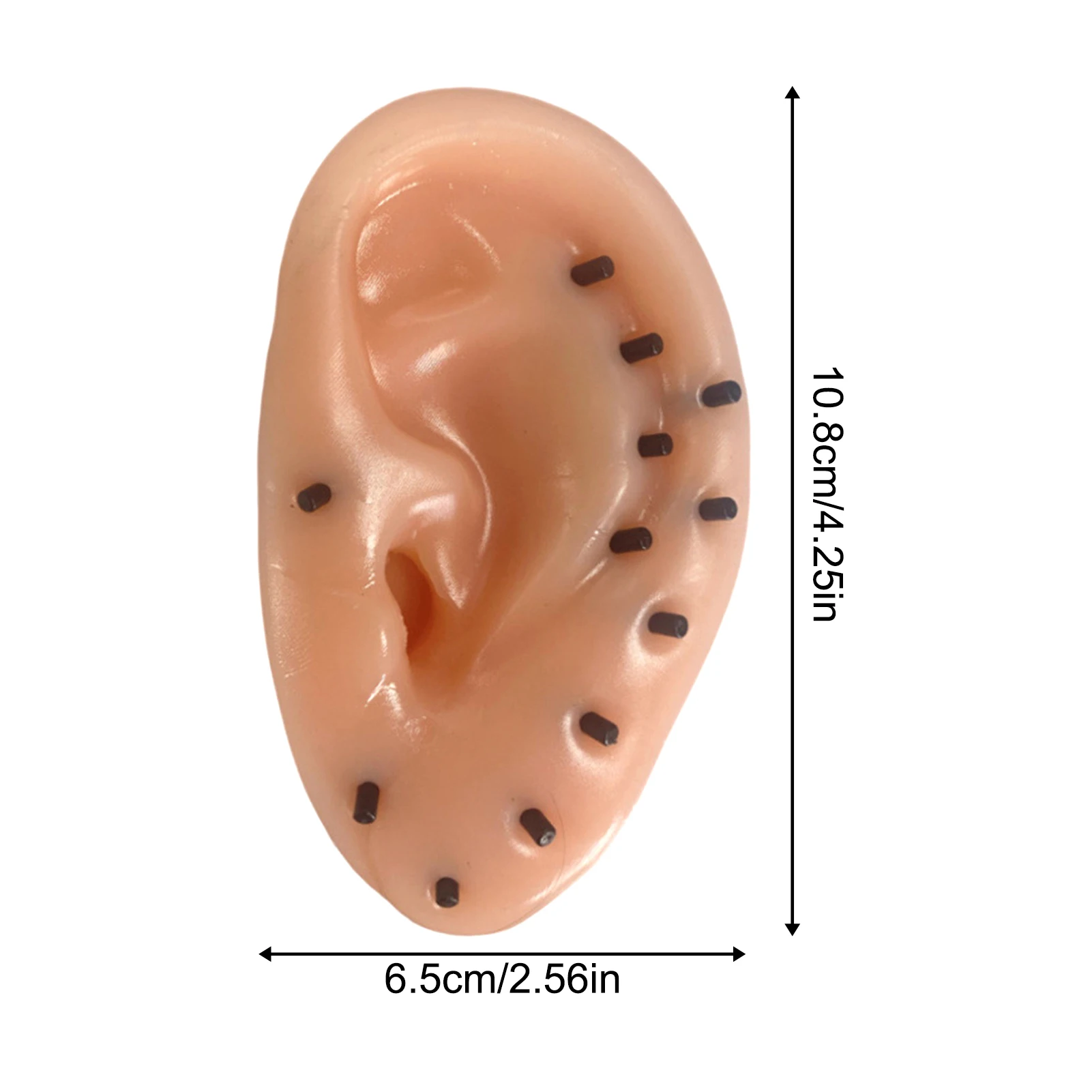 لعبة ظهرت الرؤوس السوداء على شكل أذن 15 قطعة محاكاة حب الشباب قابلة لإعادة الاستخدام لتخفيف التوتر والجلد المرن للبالغين والمرح #5