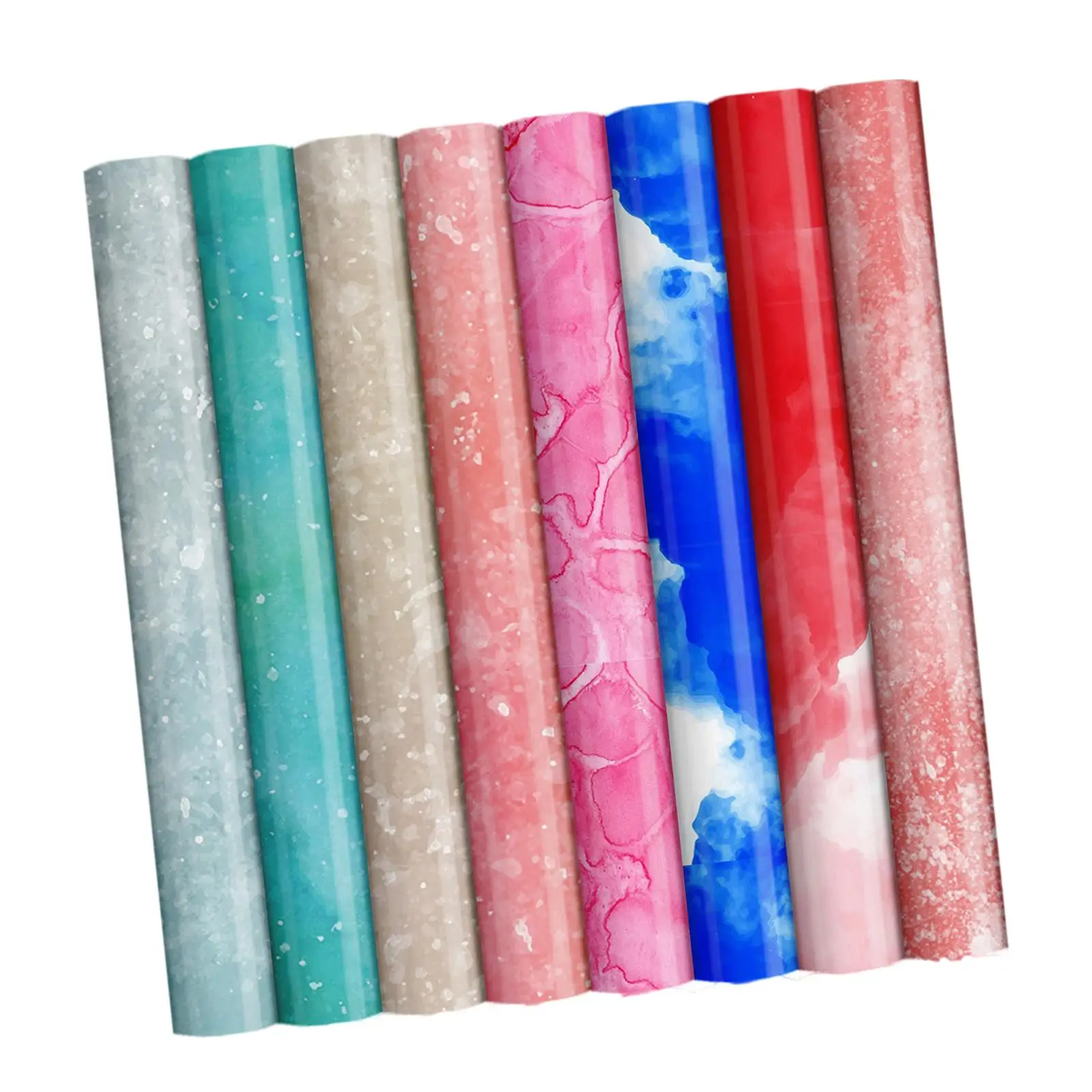 8Rolls Heat Transfer Vinyl Film Cutting Marble Sublimation Paper Vinyl Iron-on HTV T-Shirt Bag Hats Clothing Couple Outfit DIY