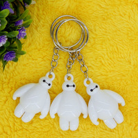 Disney Cartoon Big Hero 6 Baymax Keychain Toys Cute Figure Doll Backpack Pendant Gifts