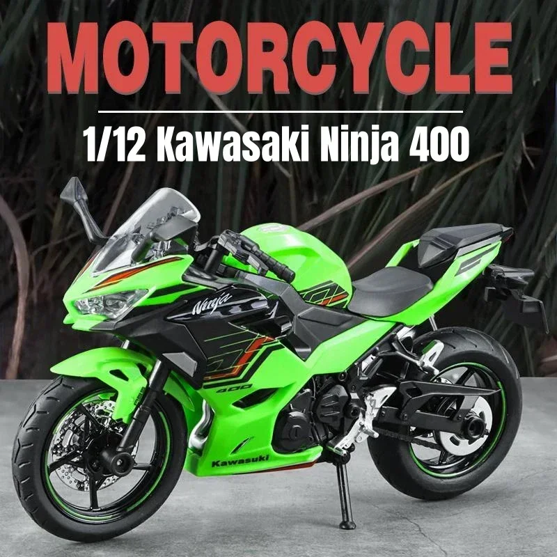 

Коллекция KAWASAKI Ninja 1/12, игрушечный мотоцикл, миниатюрная литая металлическая модель в масштабе 1:12, суперспортивная Коллекция со звуком и искусством, подарок для мальчика, ребенка