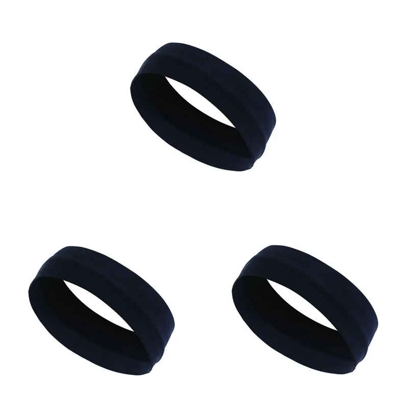 3PCS Plain elastic yoga running cycling outdoor sports sweatband headband  washing face and makeup hairband