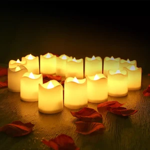 24 velas conduzidas sem chama dos pces, luzes de chá conduzidas criativas para o ramadan, apropriadas para decorar vários festivais, festas, aniversários 8 principais vendas vela para mobilete - №3