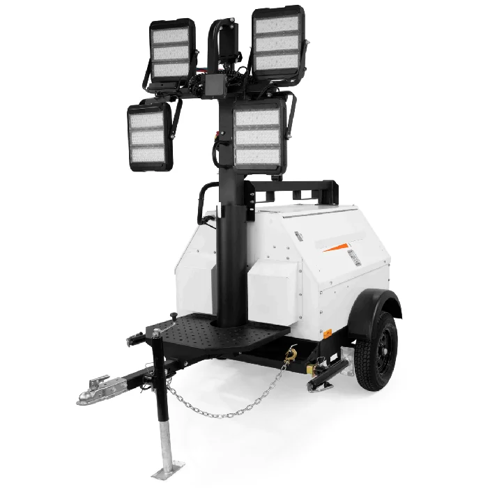 Power Industry Hand-Pushed Lowering Tower Diesel Generator 5 kW Lighting Tower Generator