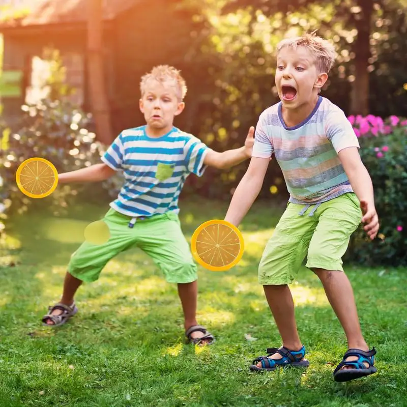 Toss Catch Ball Set Palla appiccicosa Cattura giocattolo Interazione sensoriale genitore-figlio Giocattoli da esterno Cestino pasquale Stuffer per ragazzi e ragazze
