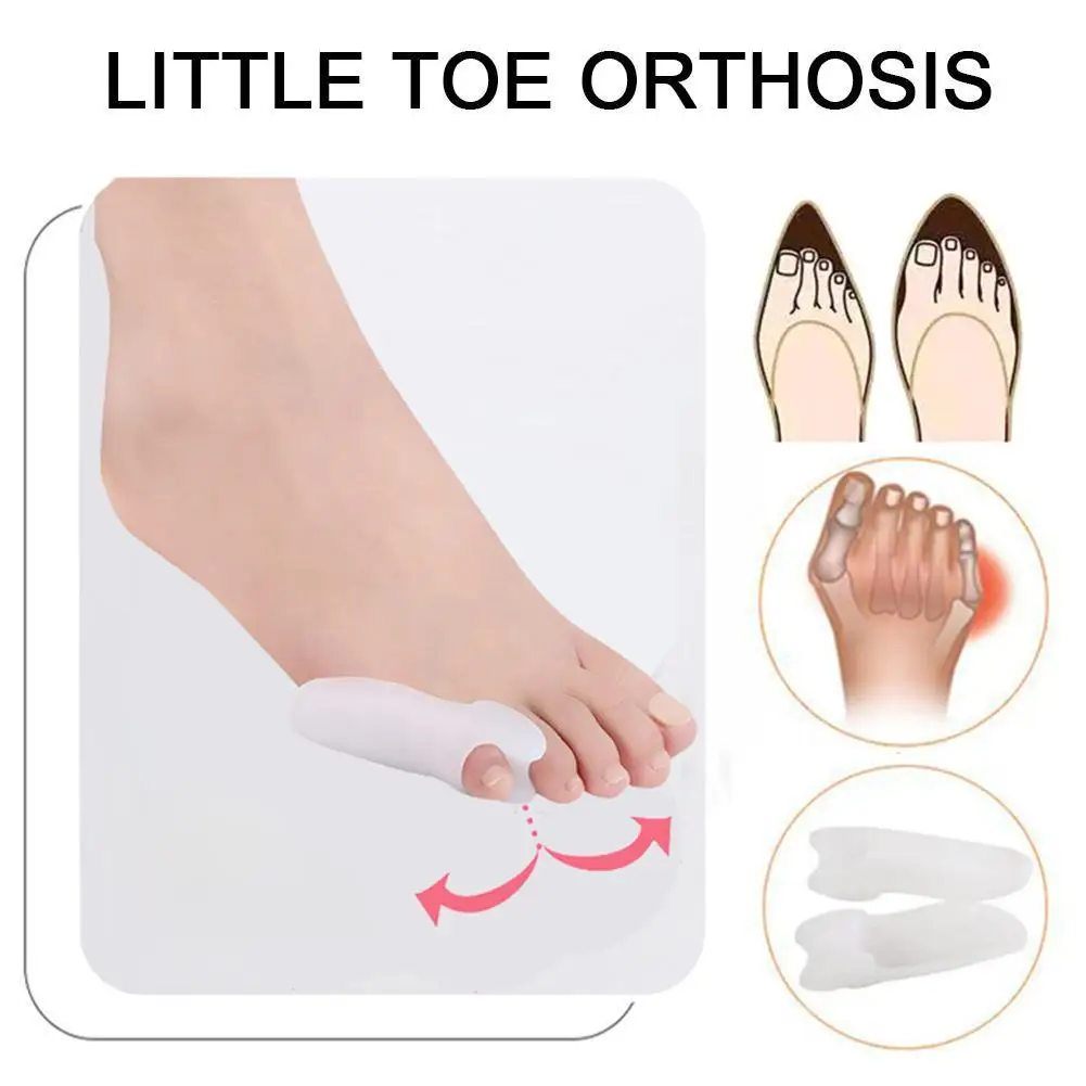 Silicone Thumb Orthosis Little Toe Orthosis Protector Hallux Valgus Foot Finger Relief Straightener Pads Tool Care Separato P5o1