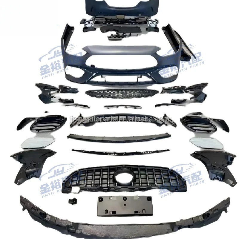 

C-class For W206 C63 Facelift Bodykit Upgrade New Red Plastic Front and Rear Bumper