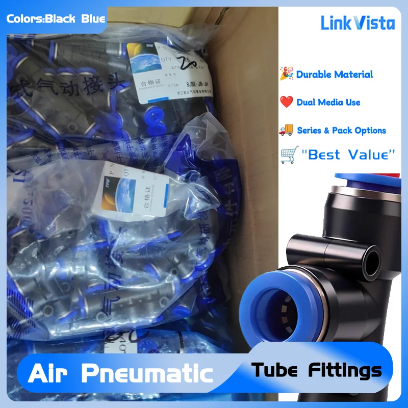 

Pneumatic Fittings 1-50 PC PY PU PV PE Series Push to Connect Tube Couplers OD 4 6 8 10 12 16mm for Air Water Hose Pipe Fitting