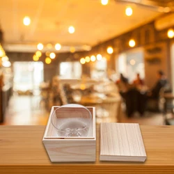Wooden Box Wooden Craft Storage Organiser Boxes Unfinished Mini Wooden Boxes Square Wooden Storage Box for Glass Water Cup