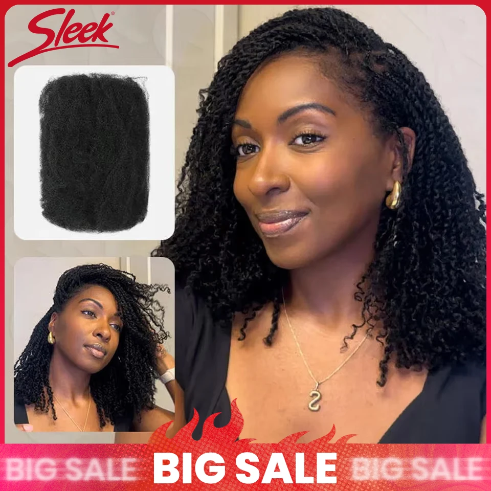 

Афро-кудрявые человеческие волосы QVR, местная доставка по США, большая распродажа, натуральный черный/коричневый, легкий для плетения, укладки, повседневная одежда