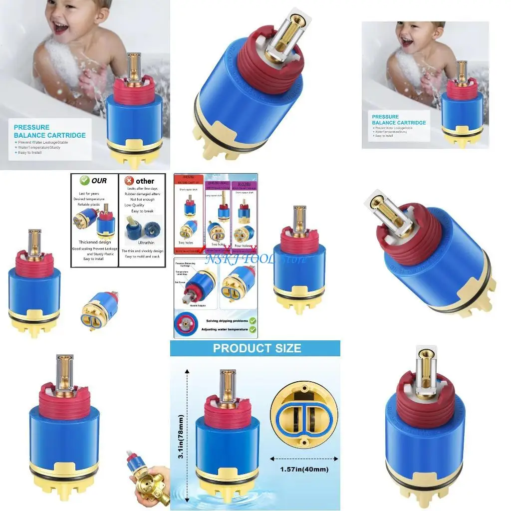 

L8RC Pressure BalanceS Valves Cartridges Plumbing Repair Filter for Safe Water Flowing