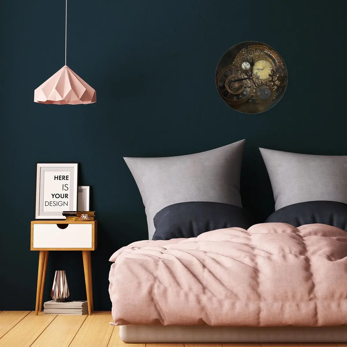 Steampunk S Wall Clock Room Decoration Clock Must-have Ornament Round