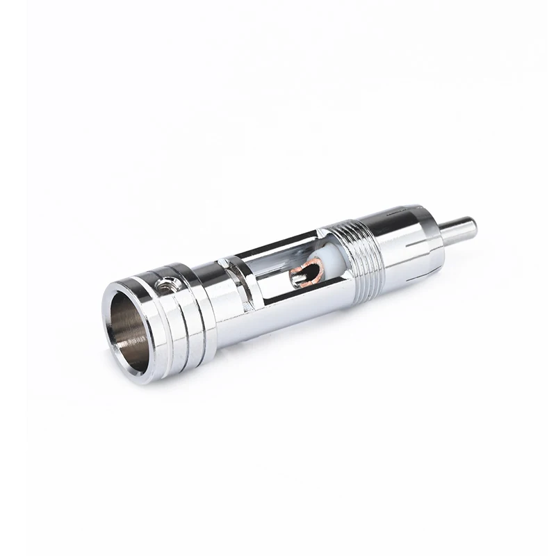 4PCS HiFi RCA Plug Hi-end Carbon Fiber Rhodium Plated RCA Connector for DIY RCA Cable