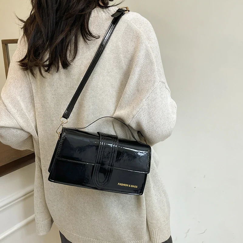 Senhoras de couro crossbody saco alça ombro bolsa designer luxo elegante clássico mensageiro tote marca moda popular