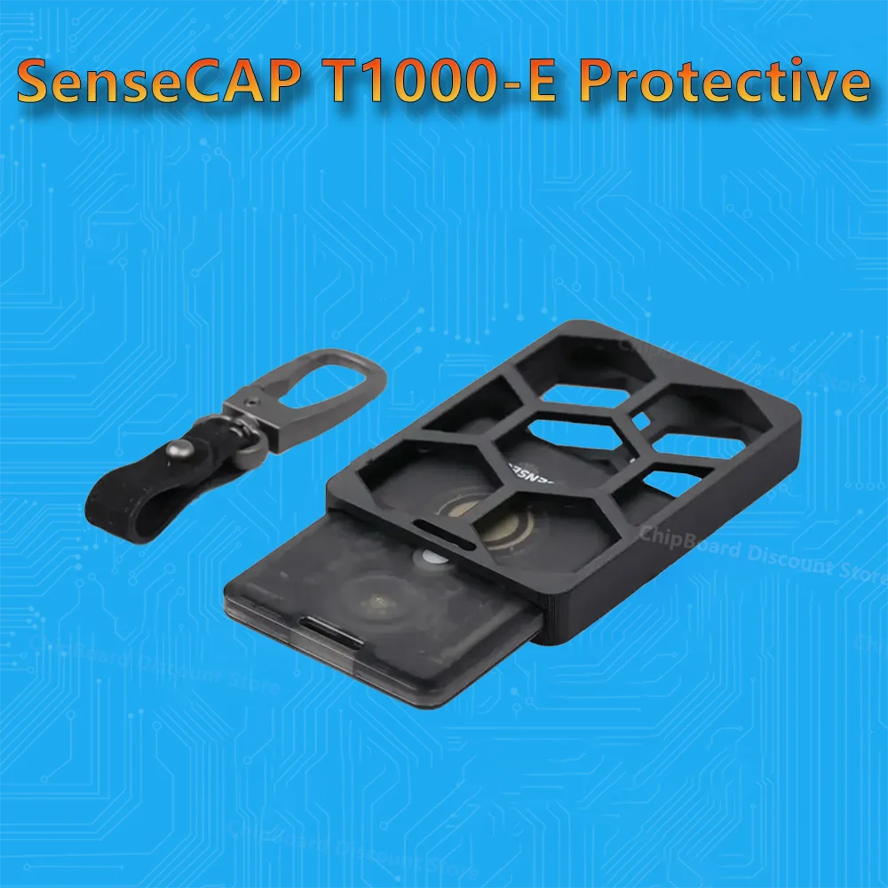 

New SenseCAP Meshtastic LoRa Card Tracker T1000 E Protective Case with Leather Keychain Charging Puck Option