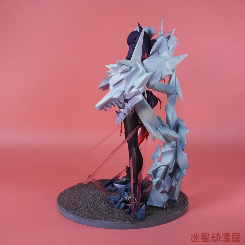 Latest Hinge Tactical Girl Wolf Model With Double Sword And Wolf Spirit Detailed Animation Collectible Display Toy Figure