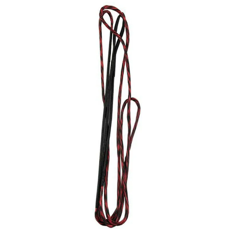 Picture 7: 16 Strands  Bowstring Archery Recurve Bow Longbow Replace Bowstring Fit 48''-70''Bow Black And Red Bow String Shooting