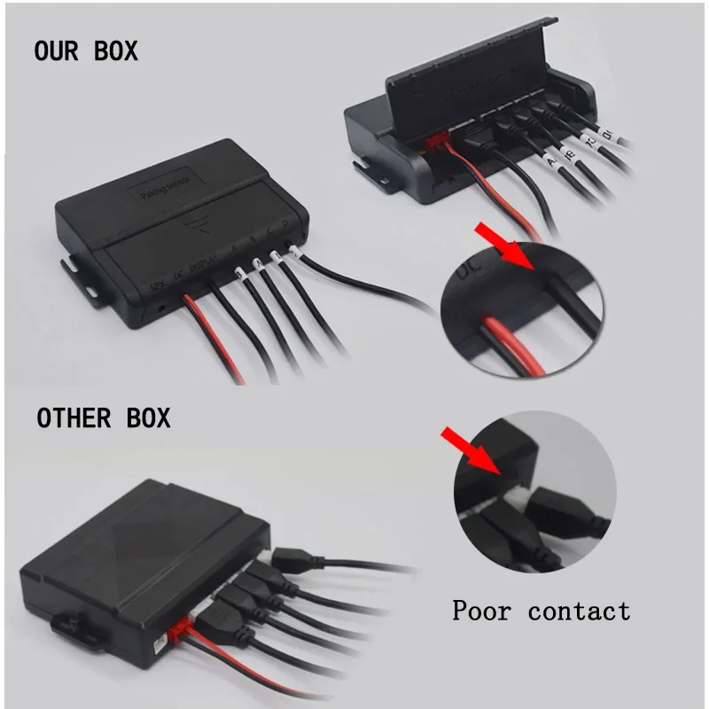 Parking Sensor Plane 4 Rear Sensor Parktron for Bumper Adjustable Depth 16.5mm Backup Radar  To Assist Bumper Distance System