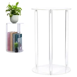 Clear Flower Stand Round Wedding Decoration Table Centerpiece Acrylic Vase Decorative Column Props for Floral Event Party Decor