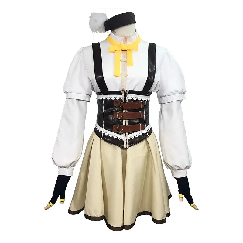 2025 Anime nuevo Puella Magi Madoka Magica Tomoe Mami disfraz Cosplay conjunto completo sombrero calcetines ☆ ★ ee ☆ ★