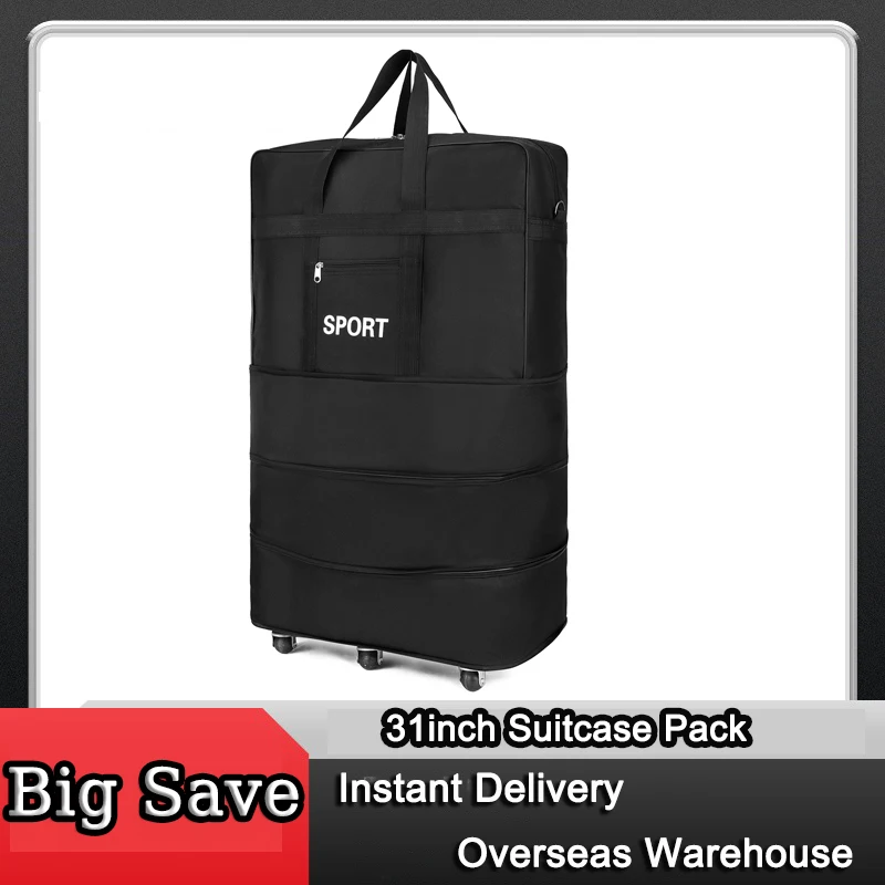 Expandable Suitcase Bag Foldable Rolling Luggage Bag for Travel Business