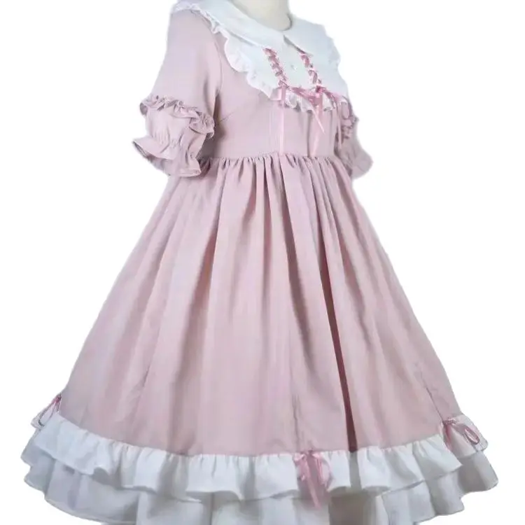 

Original Lolita Lolita Skirt Spring/Summer Soft Girl Lolita Big Hem Student Cute OP Long sleeved Dress